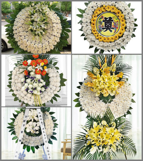 山西长治平顺县龙溪镇东迷村花圈速递